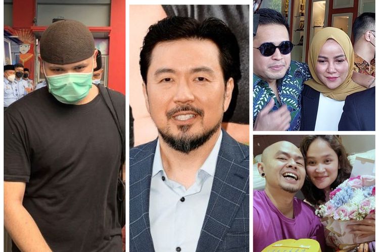 Kolase foto Ridho Rhoma, Justin Lin, Olla Ramlan dan Aufar Hutapea, Wendi Cagur dan Ayu Natasya