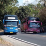 Aksi Sopir Bus PO Doa Ibu Menaklukkan Jalur Selatan yang Ekstrem