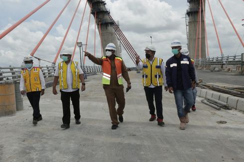 Progres Capai 97 Persen, Jembatan Sei Alalak Banjarmasin Segera Diuji Coba