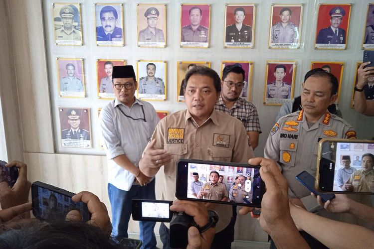 Anggota Komisi III DPR RI Taufik Basari usai audiensi dengan Kapolresta Bandar Lampung, Kamis (23/2/2023).