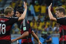 Jerman Luluh Lantakkan Brasil pada Babak Pertama