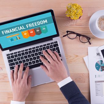 Ilustrasi financial freedom atau kebebasan finansial.