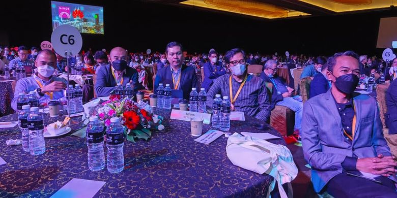 Members of the media from Indonesia attend the Huawei APAC Digital Innovation Congress 2022 on Thursday, May 19 in Singapore. The two-day event titled Innovation for a Digital Asia Pacific will be held until Friday, May 20.