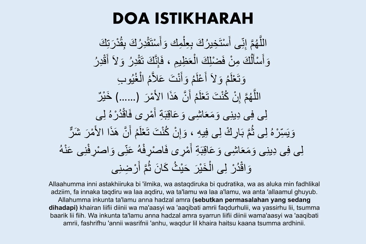 Doa istikharah