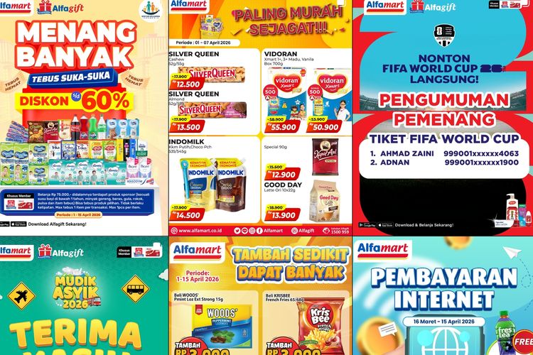 Katalog Promo Alfamart 12 April 2026, Tebus Murah Susu UHT Diskon 60 Persen