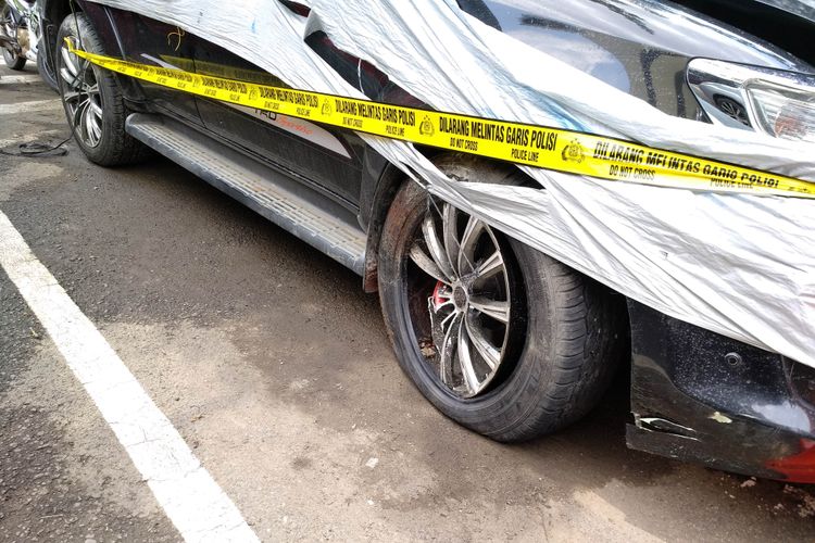 Kondisi Fortuner yang digunakan membawa Setnov