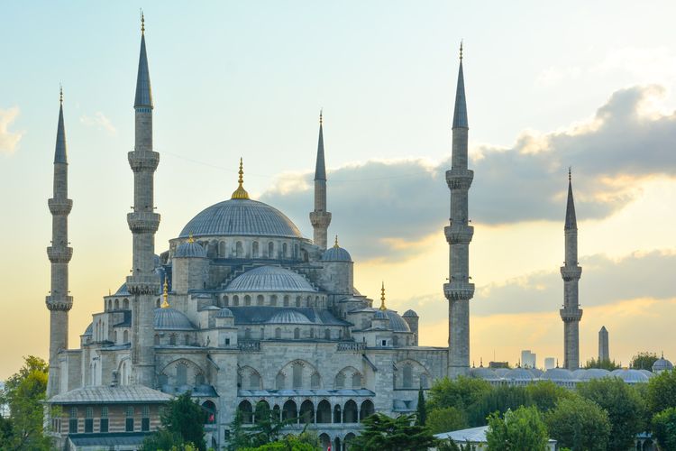 The Blue Mosque di Istanbul, Turki.