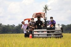 Mentan SYL Tinjau Panen Raya di Maros, Bupati Lapor Surplus Beras 113 Ribu Ton