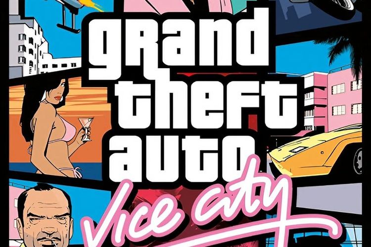 Ilustrasi game GTA: Vice City.