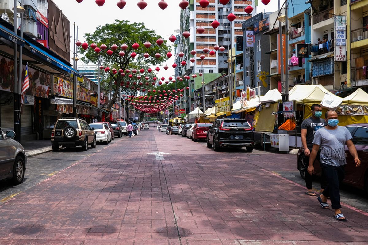 Suasana Kuala Lumpur saat pembatasan karena virus corona, April 2020.