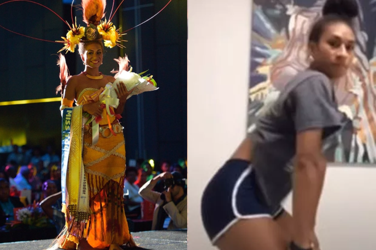 Miss Papua Nugini (PNG) Lucy Maino, dicopot dari mahkotanya setelah video dirinya melakukan goyang bokong (twerking) dibagikan di TikTok. 
