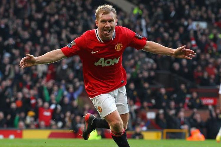 Mantan gelandang Manchester United, Paul Scholes, semasa masih bermain.