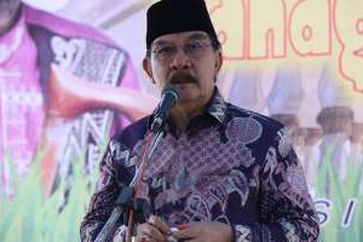 Mantan Ketua Komisi Pemberantasan Korupsi (KPK) Antasari Azhar diabadikan saat acara Tausyiah dan Silaturahmi bersama rekan para nara pidana di Lapas Kelas 1, Tangerang, Selasa (08/11/2016). Antasari mengadakan acara ini jelang pembebasannya pada 10 November 2016 mendatang.