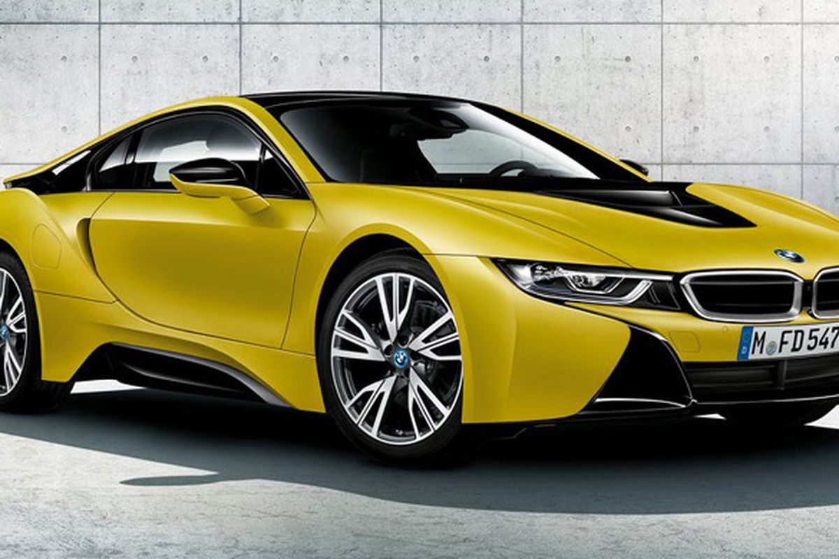 BMW i8 Protonic Frozen Yellow Edition siap mejeng di Shanghai Autp Show 2017.