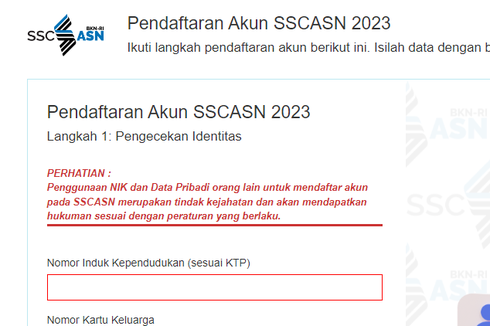 Pelamar Wajib Buat Akun SSCASN untuk Daftar CPNS 2023, Sampai Kapan?