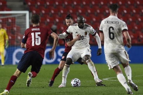 Hasil Ceko Vs Belgia, Romelu Lukaku Selamatkan Setan Merah