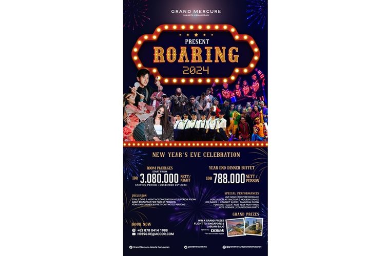 Penawaran menarik Hotel Grand Mercure Jakarta Kemayoran bagi yang ingin merayakan Nataru.