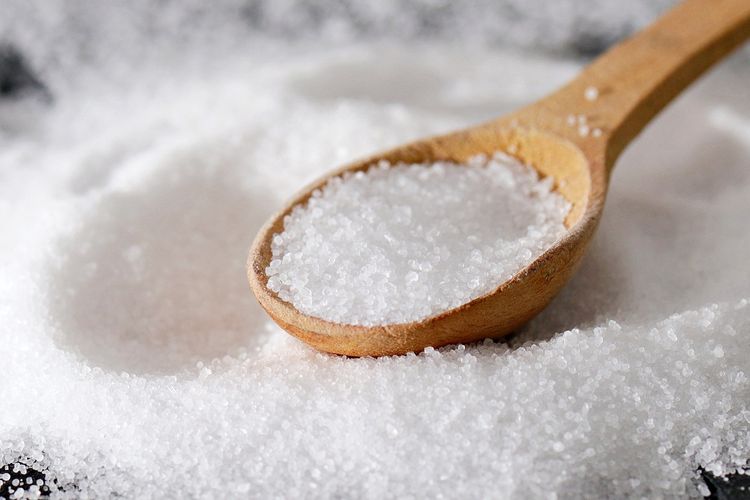 Ilustrasi garam, garam dapur, garam meja. 