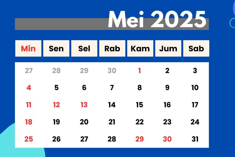 29 dan 30 Mei Hari Libur Apa? Cek Jadwal Long Weekend di Kalender Tanggal Merah Bulan Ini