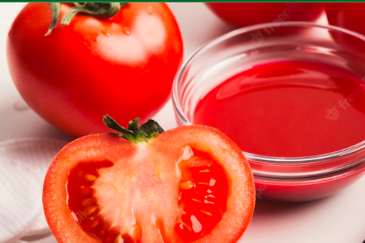 Ilustrasi ekstrak tomat untuk ZPT