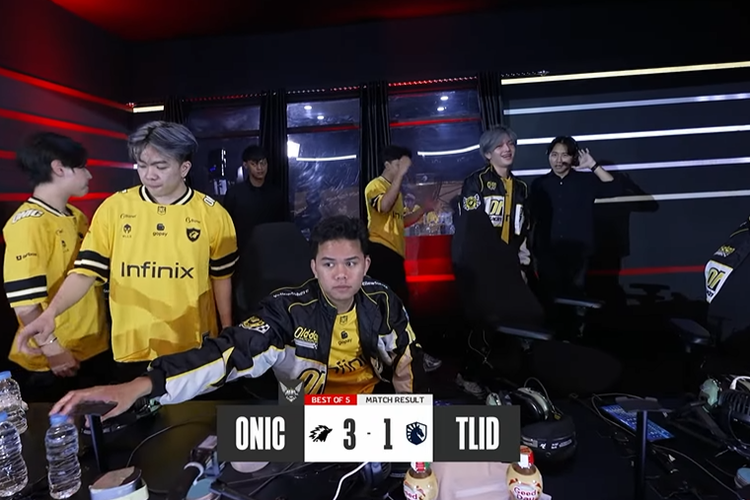 Onic Esports menang atas Team Liquid ID dan memulangkan tim tersebut dengan skor 3-1 di ajang Playoff MPL S15, Rabu (11/6/2025).