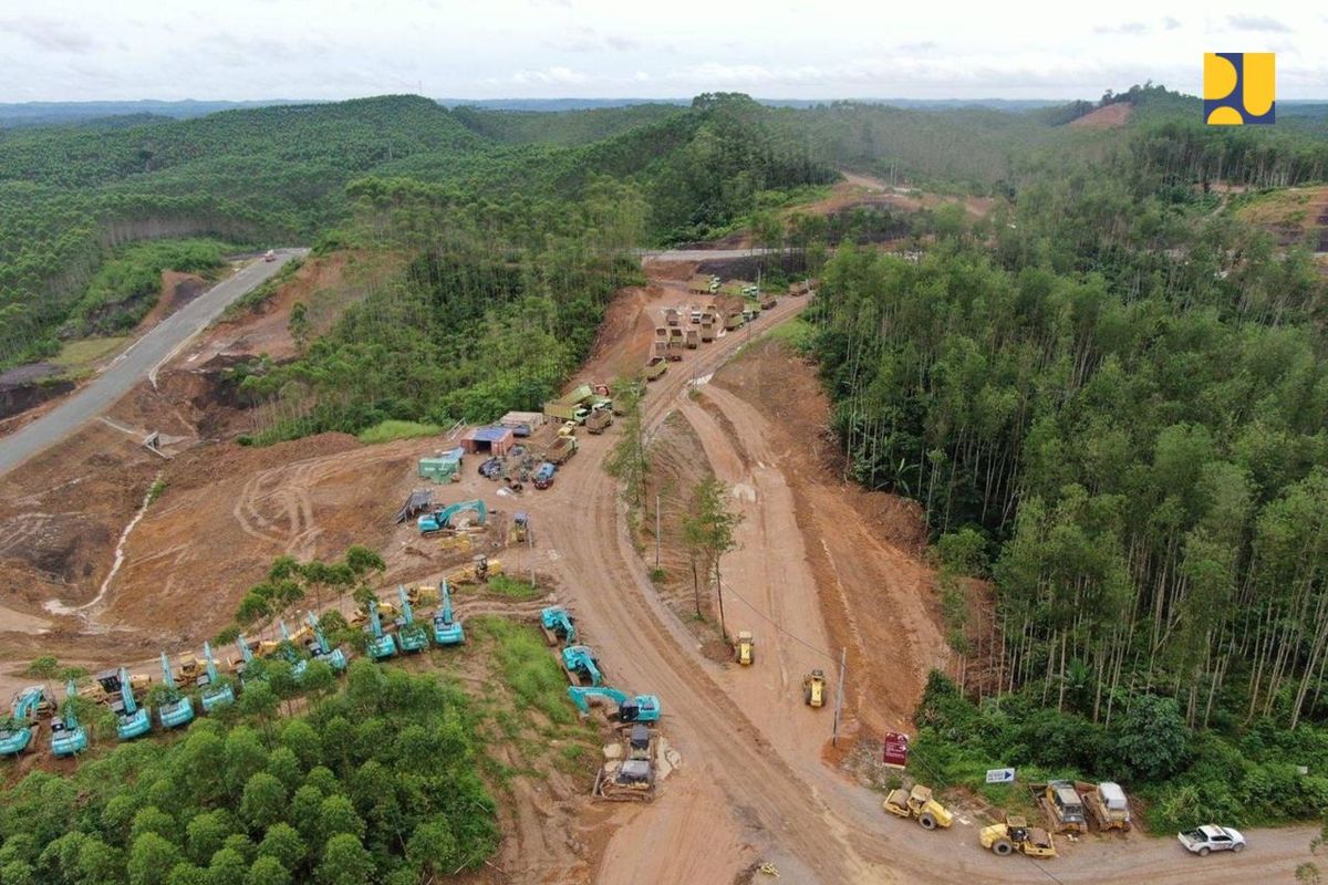 Pembangunan infrasruktur di IKN.