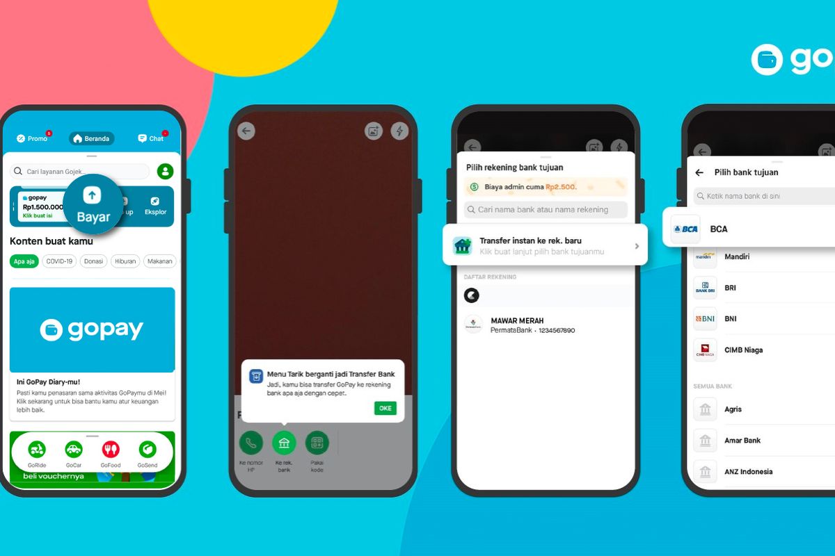 Cara tarik tunai GoPay lewat ATM BCA, BRI, hingga Indomaret secara mudah dan praktis