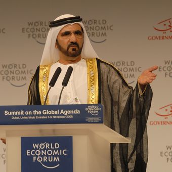 Mohammed bin Rashid Al Maktoum, Perdana Menteri Uni Emirat Arab (UEA) dan penguasa Dubai.
