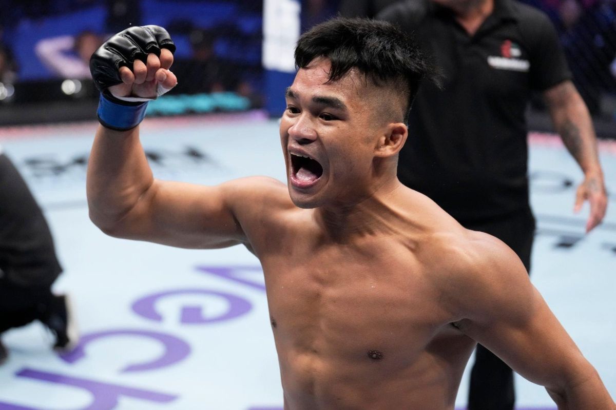 Jeka Saragih merampungkan pertarungan melawan wakil Korea Selatan, Kim Won-bin, dalam semifinal Road to UFC. Duel Jeka Saragih vs Kim Won-bin bergulir di Etihad Arena, Abu Dhabi, Uni Emirat Arab, pada Minggu (23/10/2022).