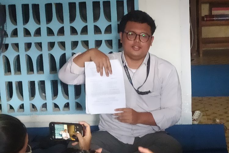 Pendamping korban dari LBH Semarang, Iqnatius Radit saat ditemui di Kota Semarang, Jawa Tengah