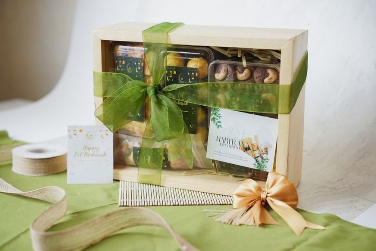 Hamper untuk Lebaran. 