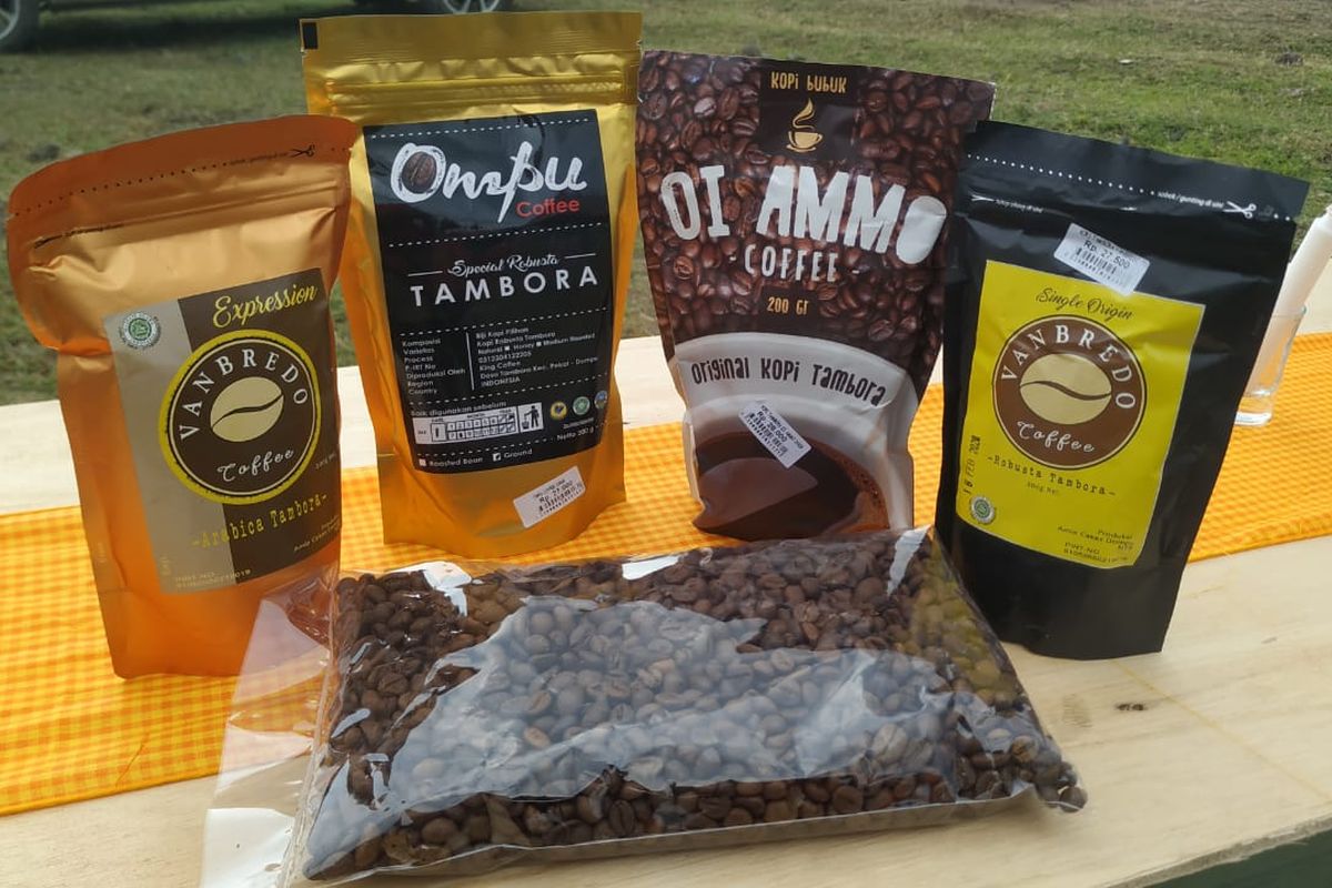 Kopi Tambora produksi UMKM lokal.