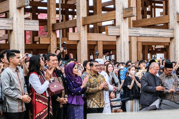 Osaka Expo 2025, Paviliun Indonesia, di Yumeshima Island, Osaka, Jepang, Minggu (13/10/2025). 