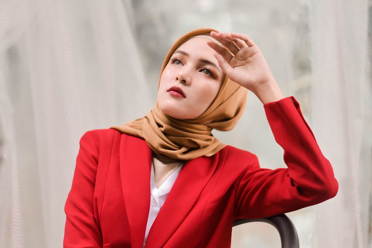 Model hijab gaya Turki.