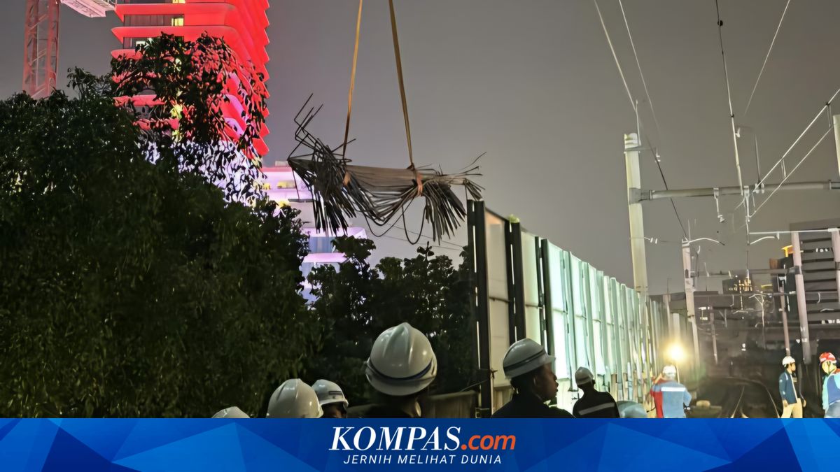 Perbaikan Lintasan MRT yang Kejatuhan Besi Ribar Proyek Kejagung ...