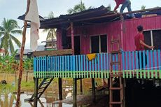 Diterjang Angin Puting Beliung, Puluhan Atap Rumah Warga di Pulau Sebatik Porak Poranda