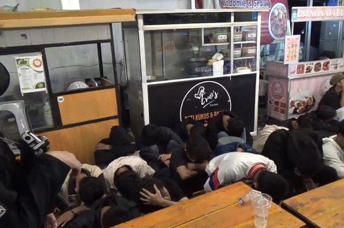 Diduga Mau Tawuran Antargeng Motor, Ratusan Pelajar di Lampung Diamankan Polisi, 5 Senjata Tajam Disita