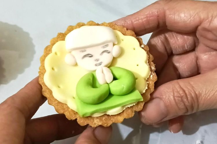 Pie susu karakter, inovasi unik untuk hampers Lebaran tahun 2025 karya Stefani Suryaningati.