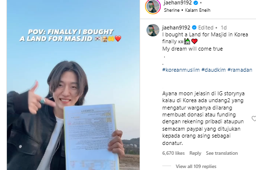 Kasus dan Rekam Jejak Daud Kim, YouTuber yang Klaim Mau Bangun Masjid di Korea