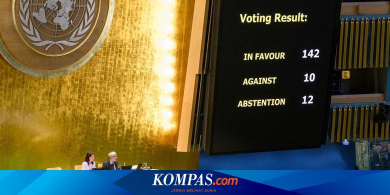 10 Negara Ini Tolak Palestina Merdeka di Majelis Umum PBB