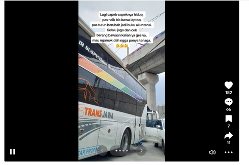 Curhat Penumpang Bus Hilang Laptop Ditukar Buku, Ini Kode Sopir kalau Ada Copet