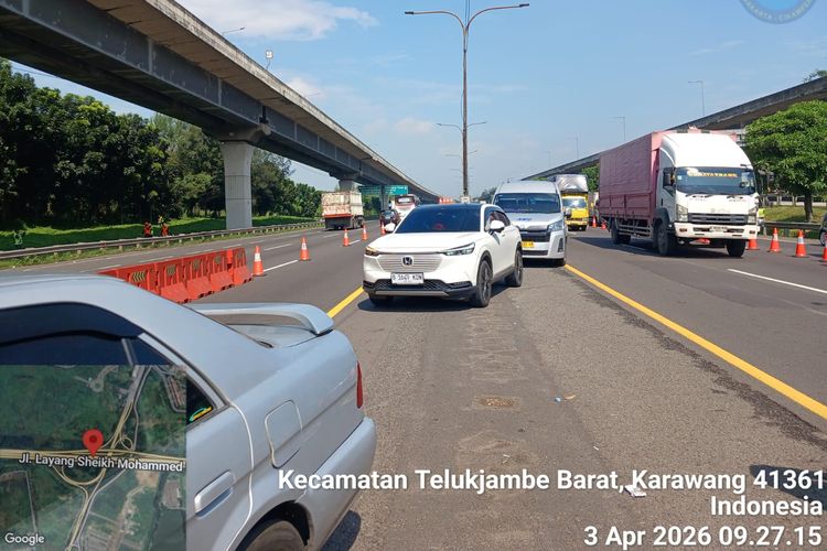 Contraflow Tol Jakarta-Cikampek Dihentikan, Arus Lalu Lintas Kembali Normal