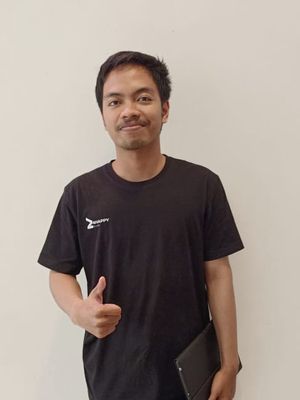 Rafi, perwakilan pengembang game 4Happy asal Batam yang mengikuti acara mentoring IGDX Academi di acara IGDX 2022.