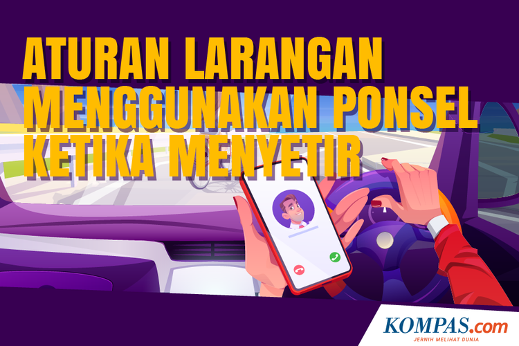 Aturan Larangan Menggunakan Ponsel ketika Menyetir