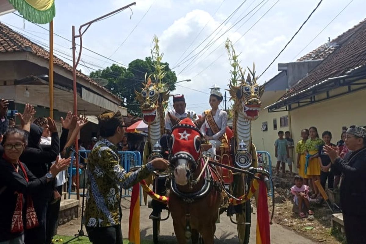 Delman yang berpartisipasi dalam ritual puter kayun Banyuwangi tahun 2025 hanya satu, Rabu (9/4/2025).