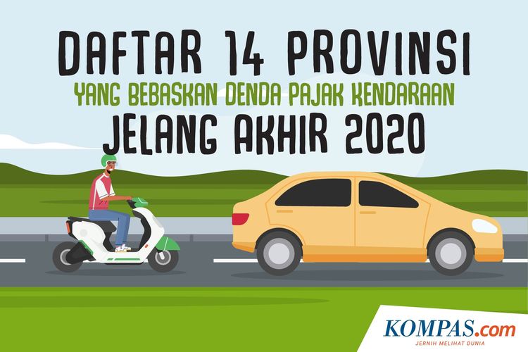 Daftar 14 Provinsi yang Bebaskan Denda Pajak Kendaraan Jelang Akhir 2020