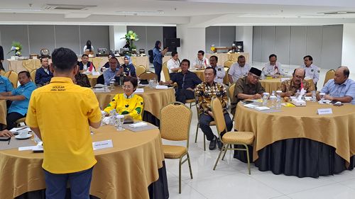 Sekjen Partai Koalisi Prabowo Kumpul di Markas Golkar, Demokrat Absen