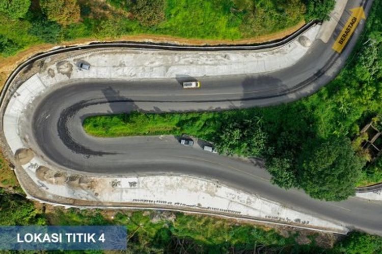 Kementerian PUPR telah menuntaskan pekerjaan pembangunan kantilever pelebaran jalan dan tikungan di ruas jalan Medan-Berastagi, Sumatera Utara (Sumut).