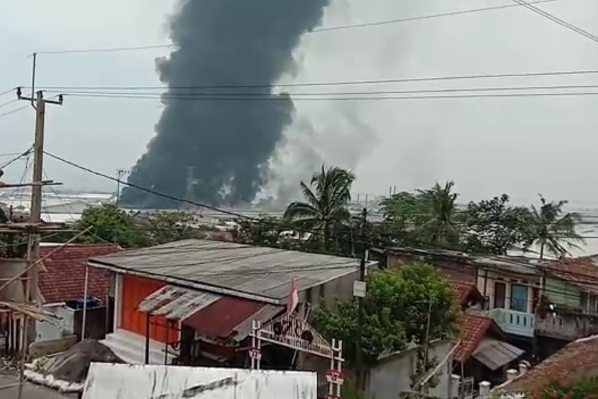 Gedung Departemen 5 PT Kahatex ludes terbakar, Kamis (29/2/2024) siang.  