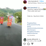 Video Viral Sepeda Motor Pakai Bodi Bus Sugeng Rahayu